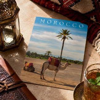 Postal Festiva Hermosa aventura del desierto de Marrakech