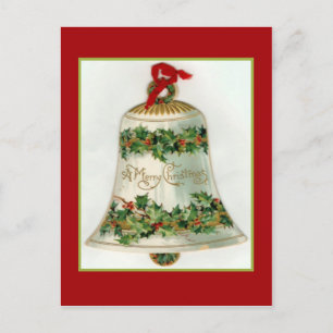 Postal Festiva Hermosa campana de Navidades