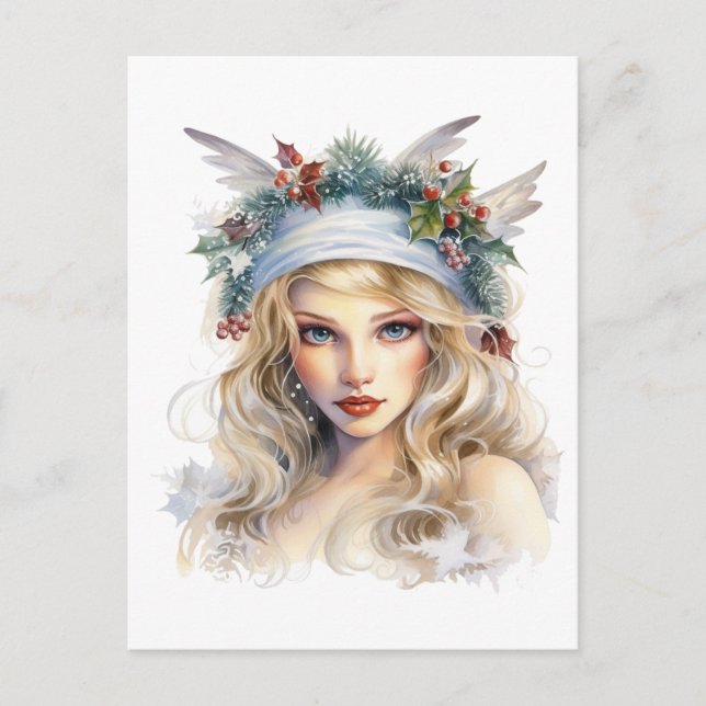 Postal Festiva Hermosa fábrica de Navidades (Anverso)