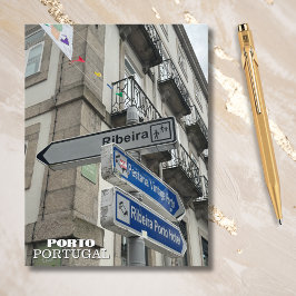 Postal Festiva Hermosa fotografía de Porto Portugal,viajes Person