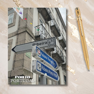 Postal Festiva Hermosa fotografía de Porto Portugal,viajes Person