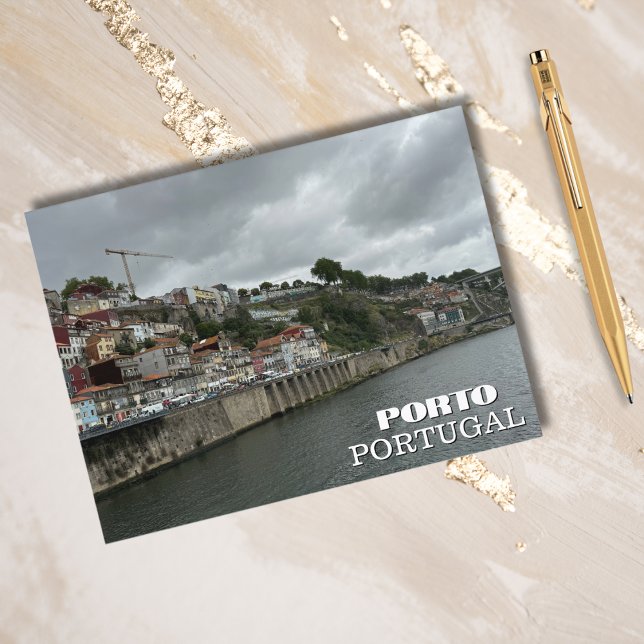 Postal Festiva Hermosa fotografía del río Porto Portugal, viajes (Subido por el creador)