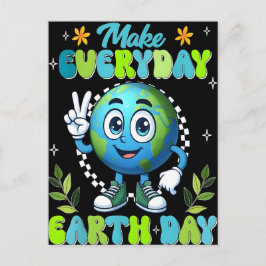 Postal Festiva Hermoso cartel en el Día de la Tierra 2026