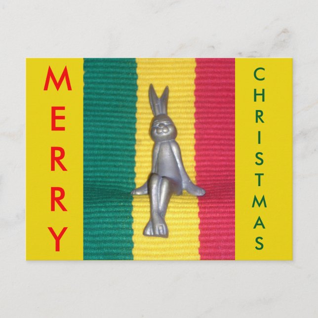 Postal Festiva Hermoso Conejo Kingston Jamaica (Anverso)