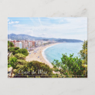 Postal Festiva Hermoso Lloret de Mar panorame viaje