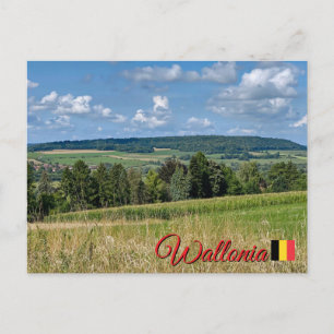 Postal Festiva Hermoso paisaje en Valonia, viaje