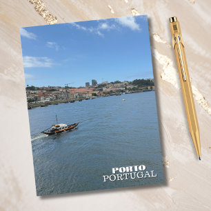 Postal Festiva Hermoso río Porto Portugal Fotografía de viaje