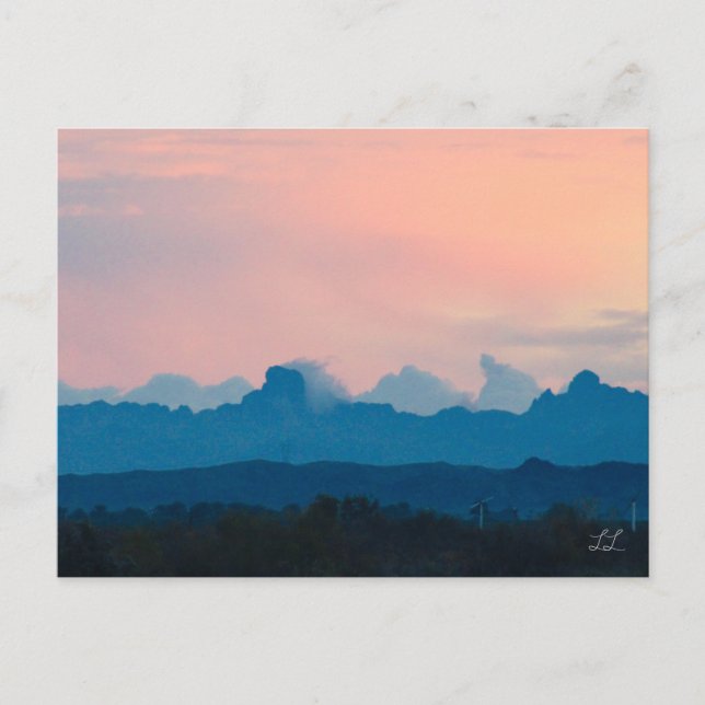 Postal Festiva Hermoso Sunrise Arizona (Anverso)