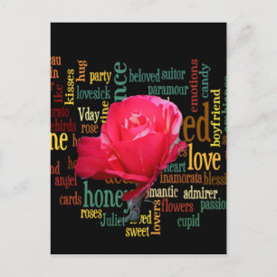 Postal Festiva Hermoso y encantador diseño de San Valentín
