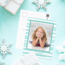 Hermosos Navidades de playa Verde azulada costera