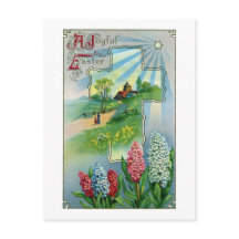 Hiacintos, Pascua Vintage de la Cruz y Estrella