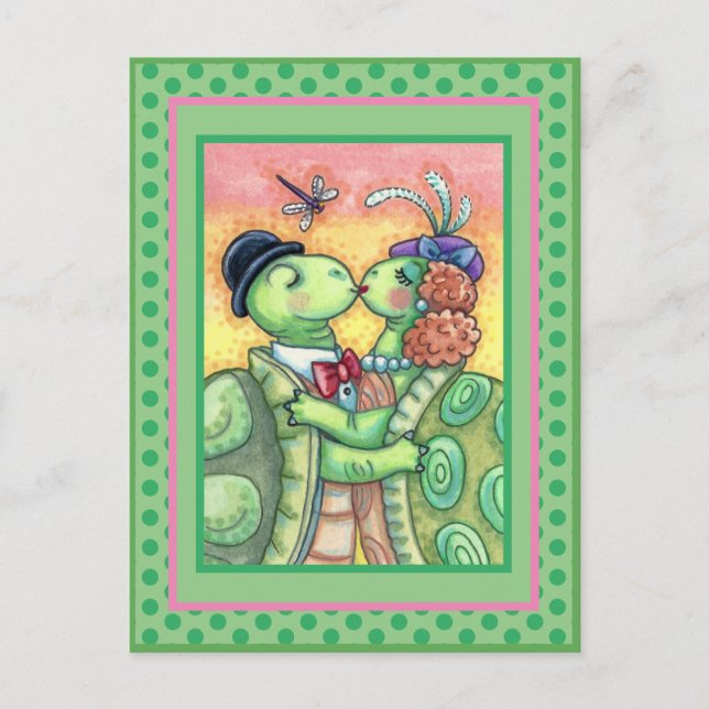 POSTAL FESTIVA HIDROMASAJE DE TORTUGAS, TARPÓN CUTIDO VALENTINA (Anverso)