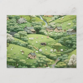 POSTAL FESTIVA HILLSIDE CHANGE OF ADDRESS POSTCARD