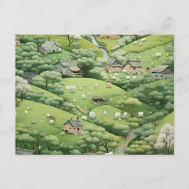 POSTAL FESTIVA HILLSIDE CHANGE OF ADDRESS POSTCARD