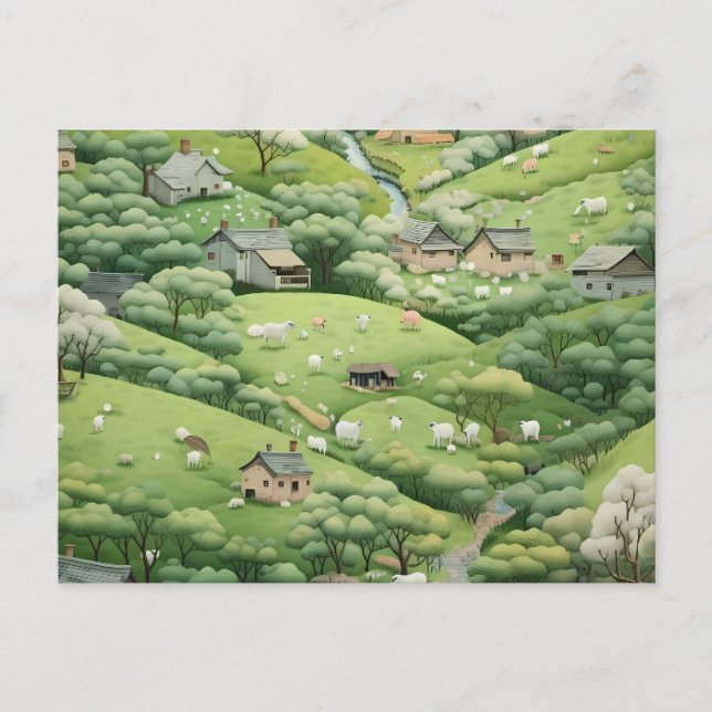 POSTAL FESTIVA HILLSIDE CHANGE OF ADDRESS POSTCARD (Anverso)