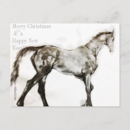 Postal Festiva Hipódromo samurai japonés