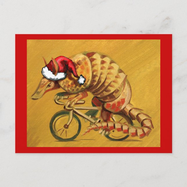 Postal Festiva Hipster X-mas Armadillo (Anverso)