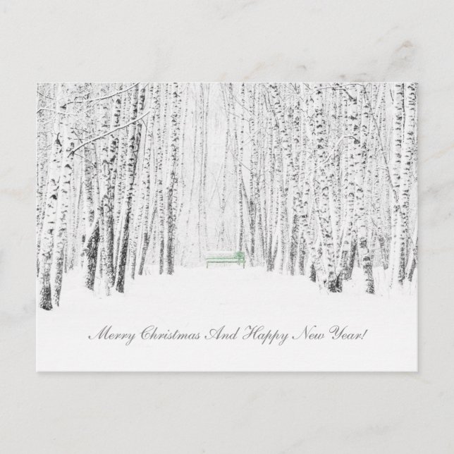 Postal Festiva Historia de los Navidades blancos (Anverso)