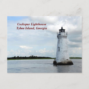 Postal Festiva Histórica isla Tybee, faro de Georgia