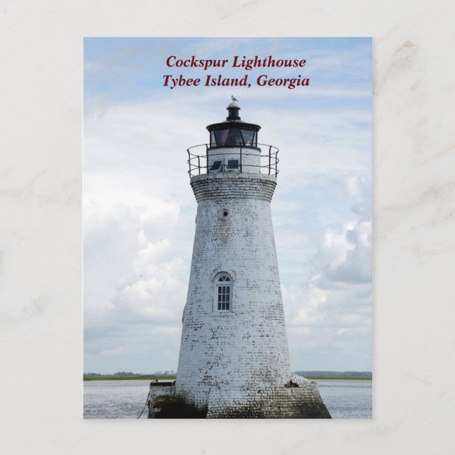 Postal Festiva Histórica isla Tybee, faro de Georgia (Anverso)