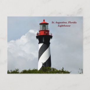 Postal Festiva Histórico faro de St. Augustine, Florida