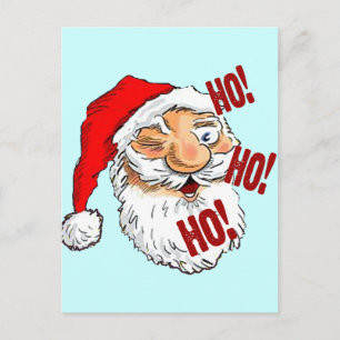 Postal Festiva Ho Ho Ho Santa Claus