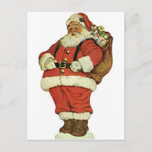 Postal Festiva Ho Ho Ho Santa Claus (Anverso)