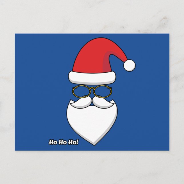 Postal Festiva Ho Ho Ho Santa Claus (Anverso)