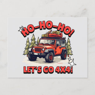 Postal Festiva ¡Ho-Ho-Ho! ¡Vamos 4x4!