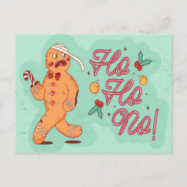 POSTAL FESTIVA HO HO NO DISEÑO DE ILUSTRACION