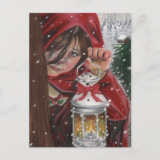 Postal Festiva Hogar para los días de fiesta (Anverso)