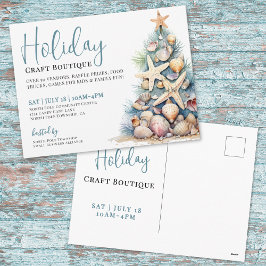Postal Festiva Holiday Boutique Market Postcard