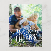 Holiday Cheers Holiday Photo Card Postcard