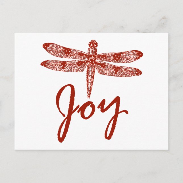 Postal Festiva Holiday Joy Dragonfly (Anverso)