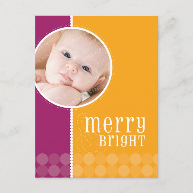Postal Festiva HOLIDAY PHOTO POSTCARD :: goodcheer 4P (Anverso)