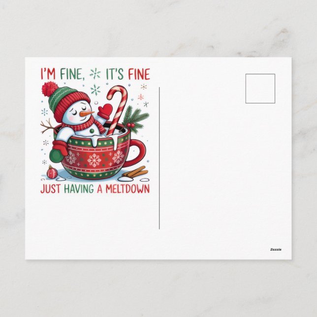 Postal Festiva Holiday Postcard (Reverso)