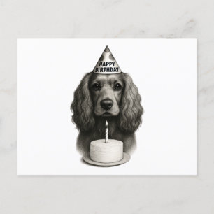 Postal Festiva Holiday Postcard Cocker Spaniel