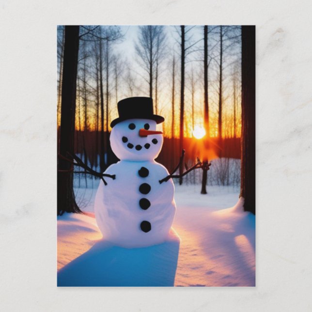 Postal Festiva Holiday Snowman (Anverso)