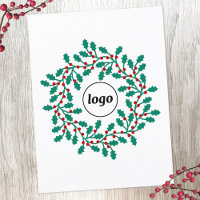 Holly Wreath Logo Business