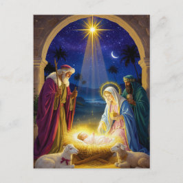 Postal Festiva Holy Nativity Christmas