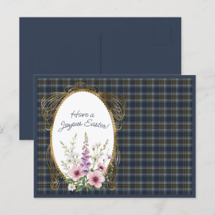 Postal Festiva Holyrood Original Scottish Tartan Easter Floral