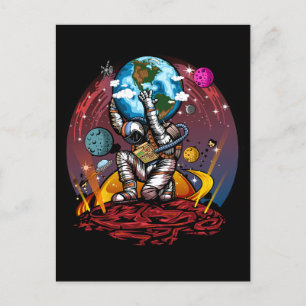 Postal Festiva Hombre del espacio de Atlas