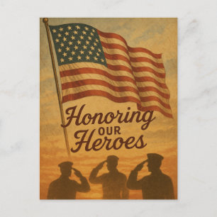 Postal Festiva Homenaje a nuestro Héroes