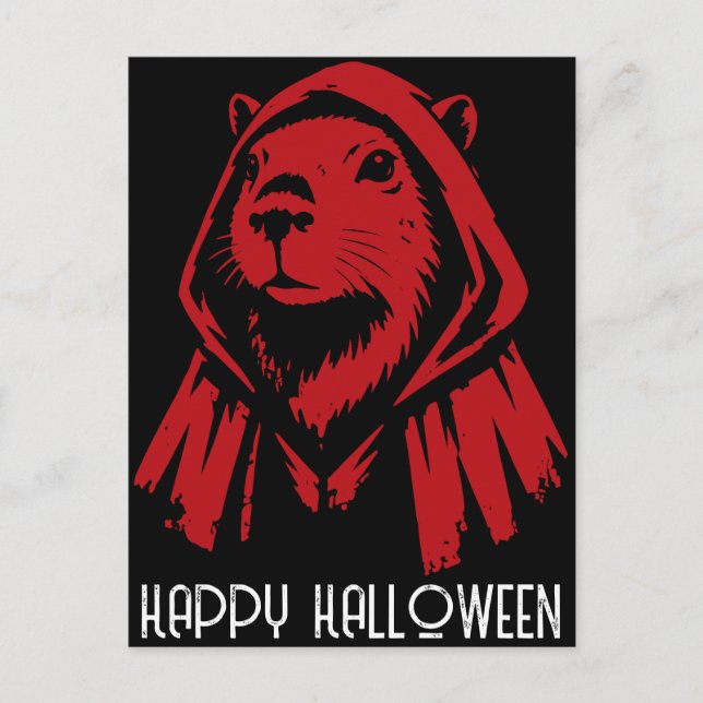 Postal Festiva Hooded Capybara (Anverso)