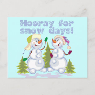 Postal Festiva ¡HOORARIO Para Los Días De Nieve!
