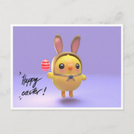 Postal Festiva Hoppy Chickling-Easter chicklet with bunny hat