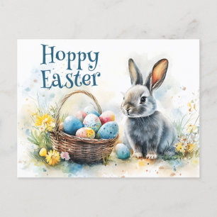 Postal Festiva Hoppy Easter Watercolor