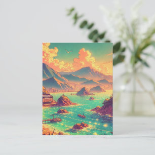 Postal Festiva Hora de oro en la bahía