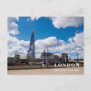 Postal Festiva Horizonte de rascacielos modernos de Londres