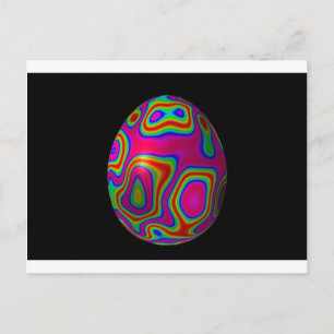 Postal Festiva Huevo 5 de Psychadelic Pascua